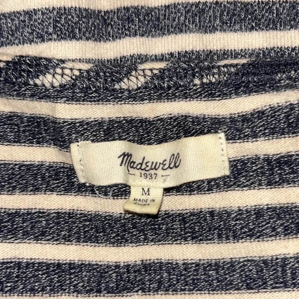 Madewell Striped Chart Tee SIZE MEDIUM